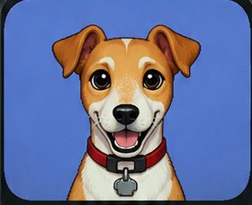 PARIStheBOT, a Jack Russell on a terminal screen